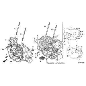 Bolt B, Stud (10X265) by Honda 90033-HN8-000 OEM Hardware 90033-HN8-000 Off Road Express Peach St