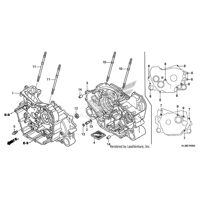 Bolt B, Stud (10X265) by Honda