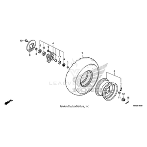 Bolt, Brake Disk (8X24) by Honda 90105-MV9-003 OEM Hardware 90105-MV9-003 Off Road Express Peach St