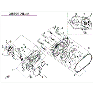 Bolt Comp. Cylinder Head Cover by CF Moto 0800-021100 OEM Hardware 0800-021100 Northstar Polaris