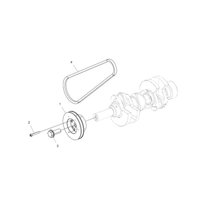 Bolt Crankshaft by Polaris 3040233 OEM Hardware P3040233 Off Road Express