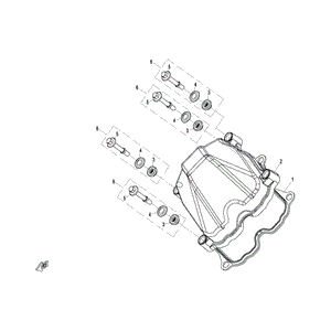 Bolt Cylinder Head Cover (Replaces 0800-021101) by CF Moto 0800-021101-1000 OEM Hardware 0800-021101-1000 Northstar Polaris