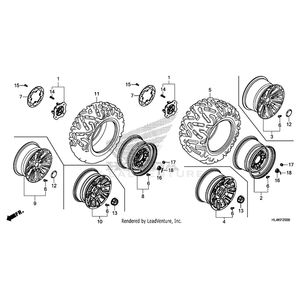 Bolt, Disk (8X24) by Honda 90116-HP6-A00 OEM Hardware 90116-HP6-A00 Off Road Express Peach St