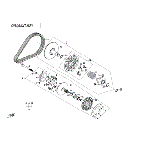 Bolt Drive Clutch by CF Moto 0GSV-050001-4000 OEM Hardware 0GSV-050001-4000 Northstar Polaris