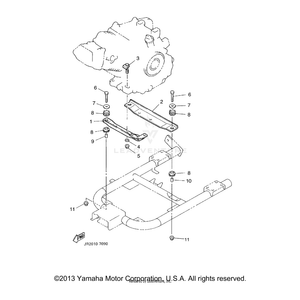 Bolt, Engine Mounting 1 by Yamaha JN6-F1481-01-00 OEM Hardware JN6-F1481-01-00 No Longer Available