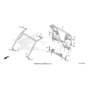 Bolt, Flange (10X20) by Honda 95701-10020-07 OEM Hardware 95701-10020-07 Off Road Express Peach St