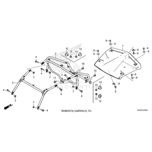 Bolt, Flange (10X25) by Honda 90114-HL6-A00 OEM Hardware 90114-HL6-A00 Off Road Express Peach St