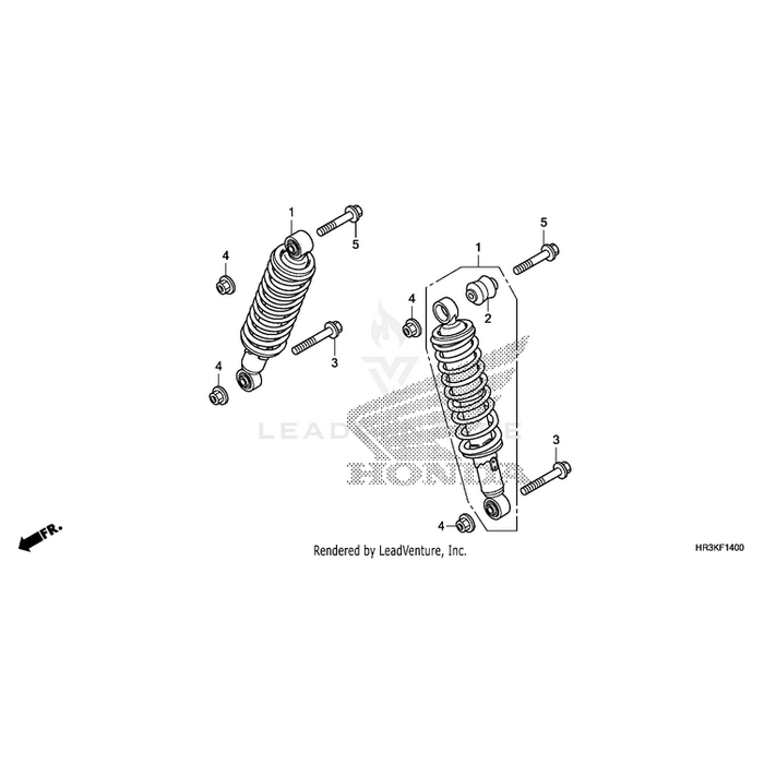 Bolt, Flange (10X45) by Honda