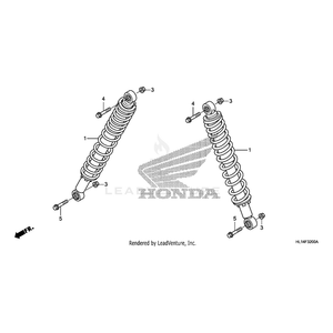 Bolt, Flange (12X55) by Honda 95801-12055-00 OEM Hardware 95801-12055-00 Off Road Express Peach St