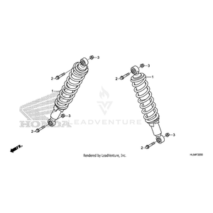 Bolt, Flange (12X60) by Honda 90173-SM4-000 OEM Hardware 90173-SM4-000 Off Road Express Peach St