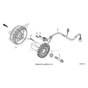 Bolt, Flange (12X76) by Honda 90001-HR3-A40 OEM Hardware 90001-HR3-A40 Off Road Express Peach St