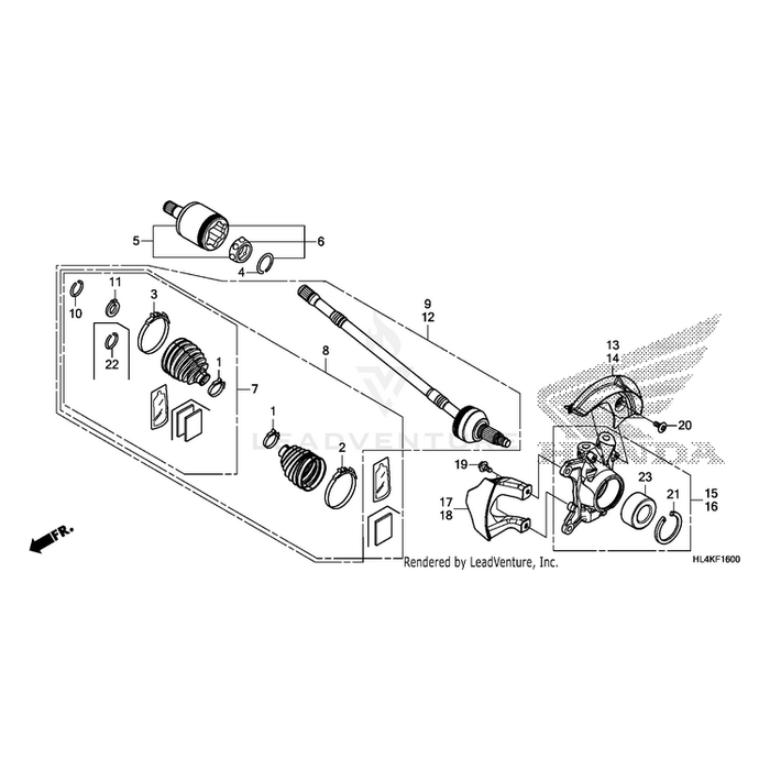 Bolt, Flange (6Mm) by Honda