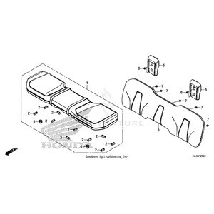 Bolt, Flange (6Mm) by Honda 90116-ME9-000 OEM Hardware 90116-ME9-000 Off Road Express Peach St