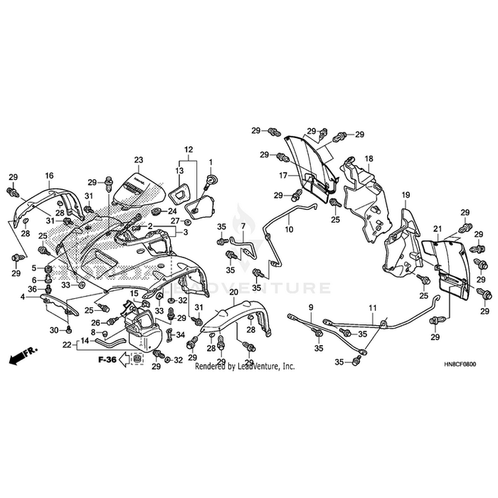 Bolt, Flange (6X14) by Honda