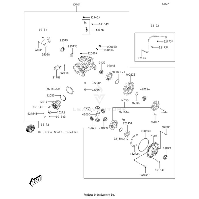 Bolt,Flange,6X14 by Kawasaki