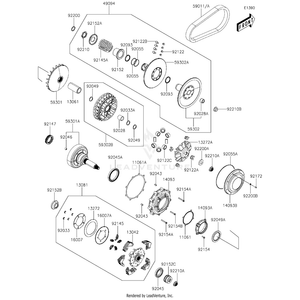 Bolt,Flange,6X18 by Kawasaki 92154-Y132 OEM Hardware 92154-Y132 Off Road Express Peach St