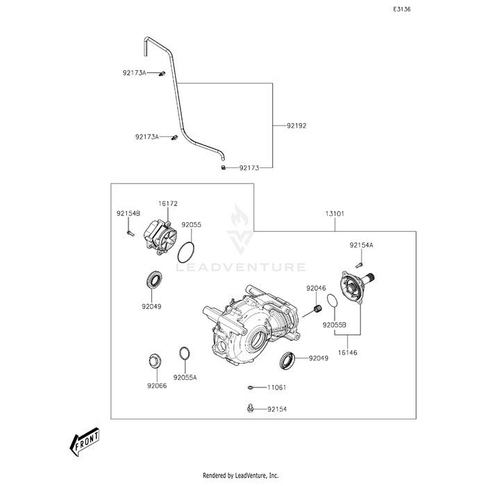 Bolt,Flange,6X18 by Kawasaki