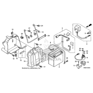 Bolt, Flange (6X20) by Honda 90020-438-000 OEM Hardware 90020-438-000 Off Road Express Peach St