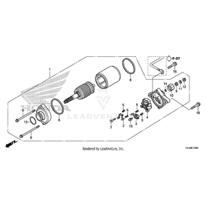 Bolt, Flange (6X25) by Honda 95801-06025-00 OEM Hardware 95801-06025-00 Off Road Express Peach St