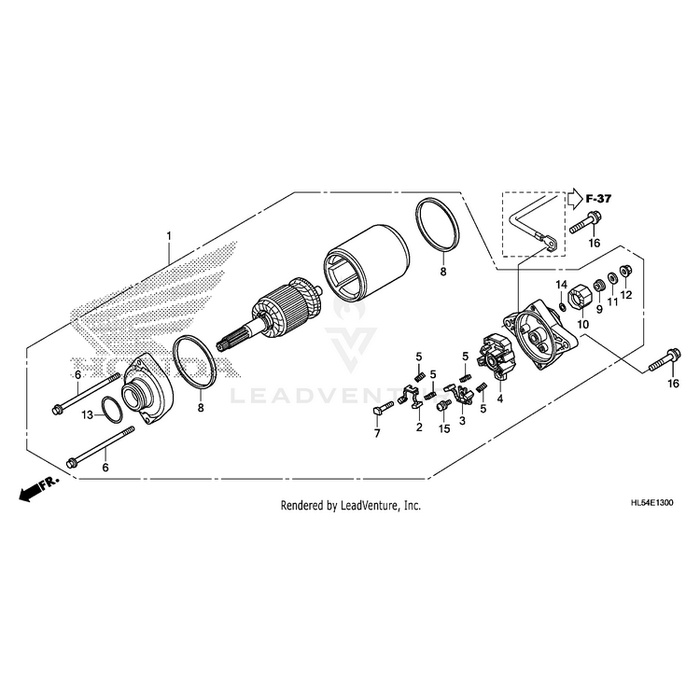 Bolt, Flange (6X25) by Honda