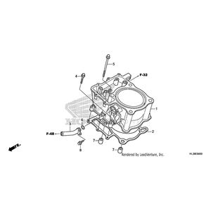 Bolt, Flange (6X28) (Nshf) by Honda 90004-GHB-680 OEM Hardware 90004-GHB-680 Off Road Express Peach St