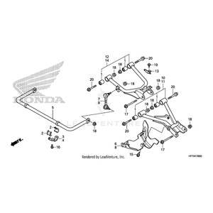 Bolt, Flange (8X16) by Honda 90123-KV0-000 OEM Hardware 90123-KV0-000 Off Road Express Peach St