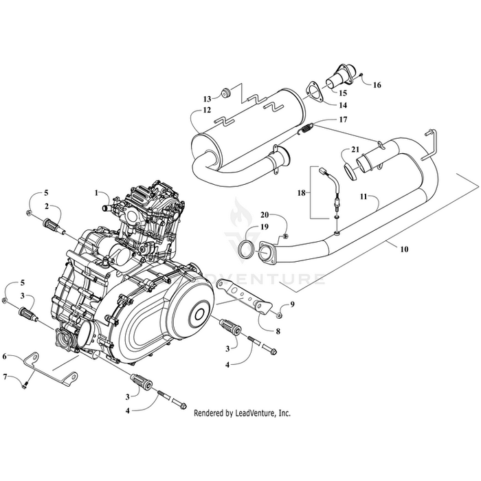 Bolt Flange 8X20 By Arctic Cat