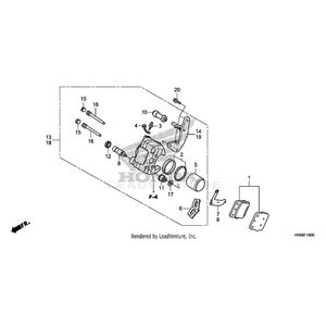 Bolt, Flange (8X20) by Honda 90115-HA7-670 OEM Hardware 90115-HA7-670 Off Road Express Peach St