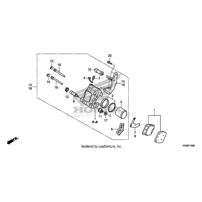 Bolt, Flange (8X20) by Honda