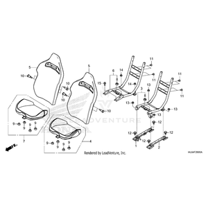 Bolt, Flange (8X20) by Honda 95701-08020-08 OEM Hardware 95701-08020-08 Off Road Express Peach St