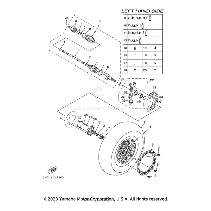 Bolt, Flange by Yamaha