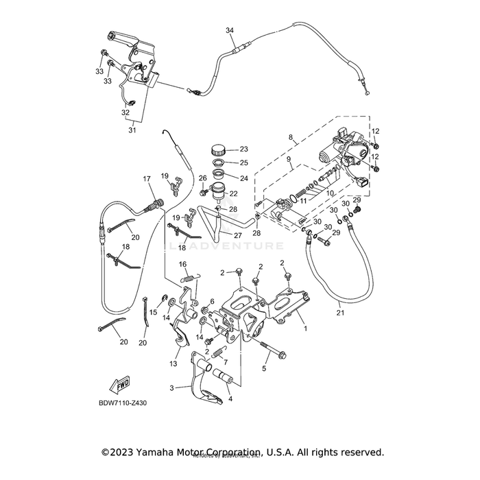 Bolt, Flange by Yamaha