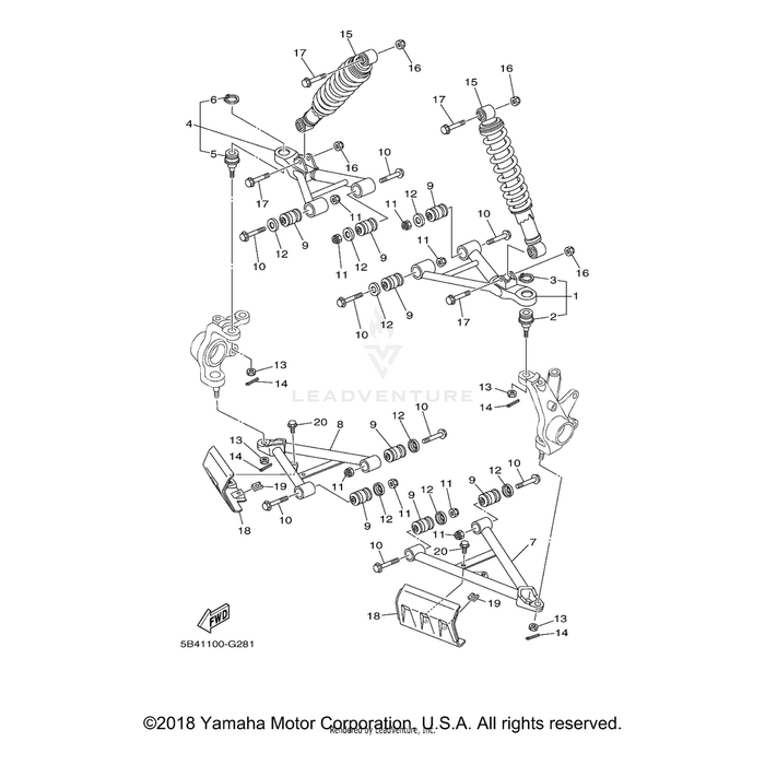 Bolt, Flange by Yamaha