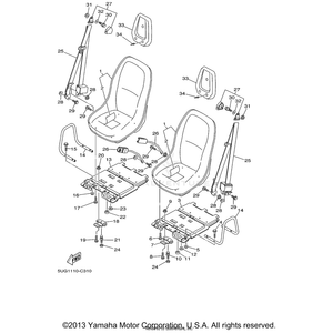 Bolt, Flange by Yamaha 90105-10845-00 OEM Hardware 90105-10845-00 Off Road Express