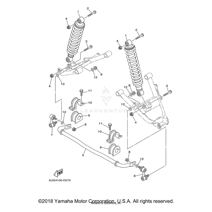 Bolt, Flange by Yamaha