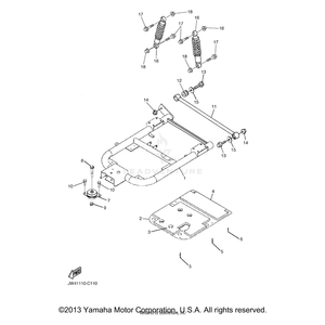 Bolt, Flange by Yamaha 90105-13800-00 OEM Hardware 90105-13800-00 Off Road Express