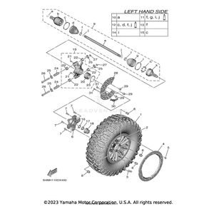 Bolt, Flange by Yamaha 90105-14017-00 OEM Hardware 90105-14017-00 Off Road Express