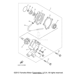 Bolt, Flange by Yamaha 95027-06010-00 OEM Hardware 95027-06010-00 Off Road Express