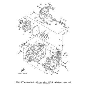 Bolt, Flange by Yamaha 95027-06030-00 OEM Hardware 95027-06030-00 Off Road Express