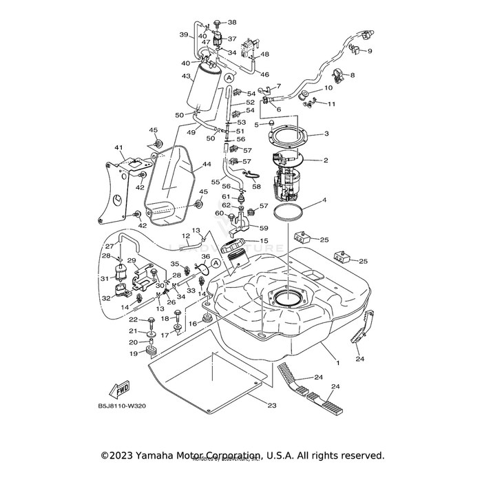 Bolt, Flange by Yamaha