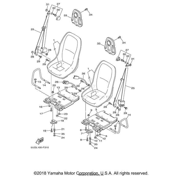 Bolt, Flange by Yamaha