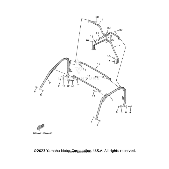 Bolt, Flange by Yamaha