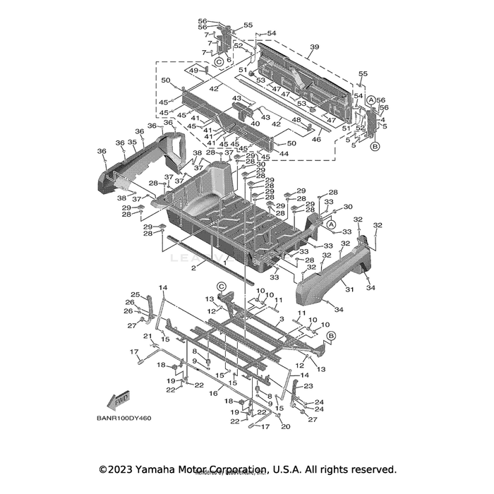 Bolt, Flange Deep Recess by Yamaha