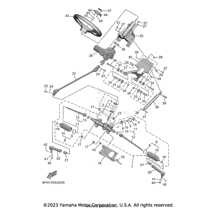 Bolt, Flange Deep Recess by Yamaha