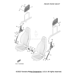 Bolt, Flange Deep Recess by Yamaha 95D32-12035-00 OEM Hardware 95D32-12035-00 Off Road Express