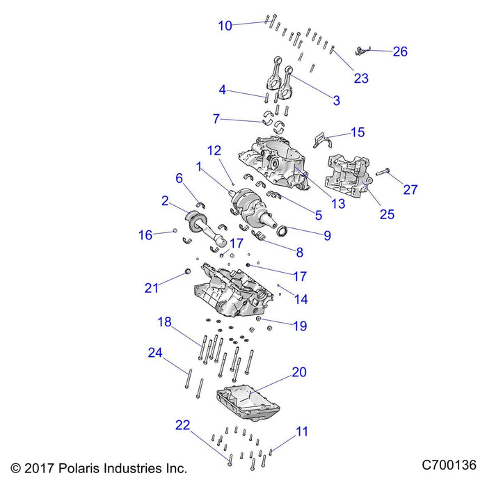 Bolt, Flange Mj9 X 1 X 40 by Polaris