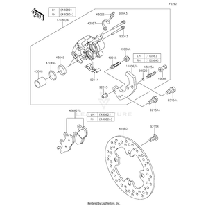 Bolt,Flanged,10X22 by Kawasaki 92154-1327 OEM Hardware 92154-1327 Off Road Express Peach St