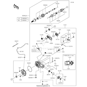 Bolt-Flanged,10X30 by Kawasaki 130CA1030 OEM Hardware 130CA1030 Off Road Express Peach St