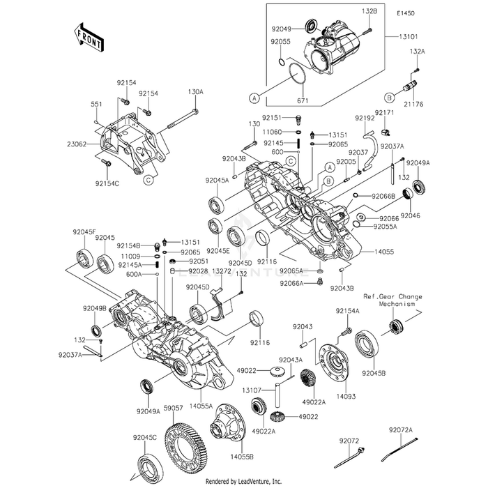 Bolt,Flanged,10X32 by Kawasaki