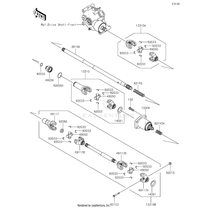 Bolt-Flanged,10X35 by Kawasaki